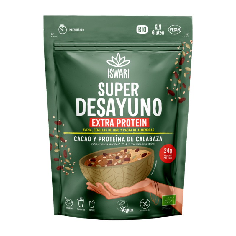 SUPERDESAYUNO EXTRAPROTEIN CACAO 360G ISWARI