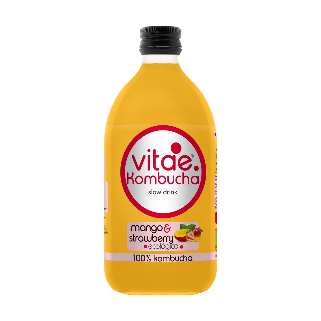 KOMBUCHA MANGO Y FRESA 500ML VITAE KOMBUCHA