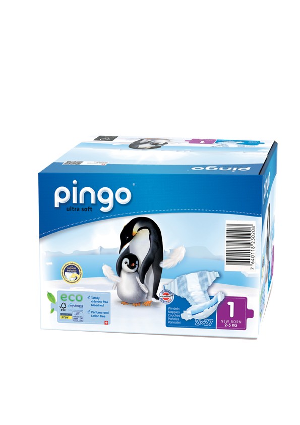 PAÑAL TALLA 1 2-5KG 27UD PINGO