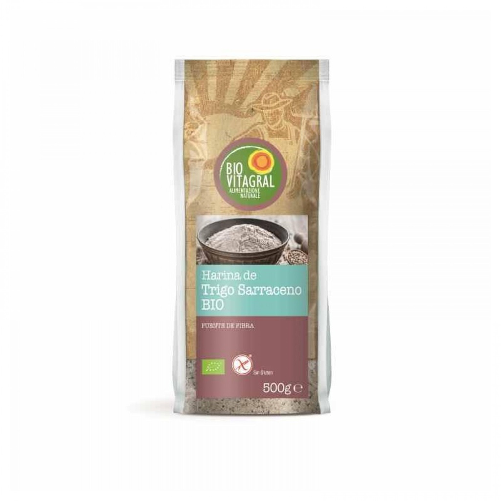 HARINA TRIGO SARRACENO SIN GLUTEN 500G BIOVITAGRAL