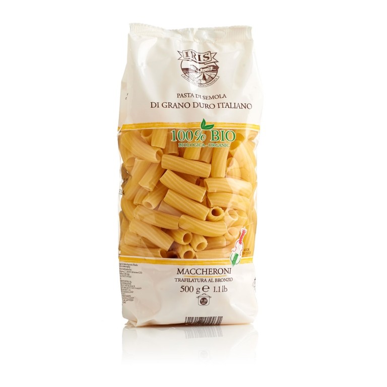 MACARRON GRANDE TRIGO DURO 500G IRIS