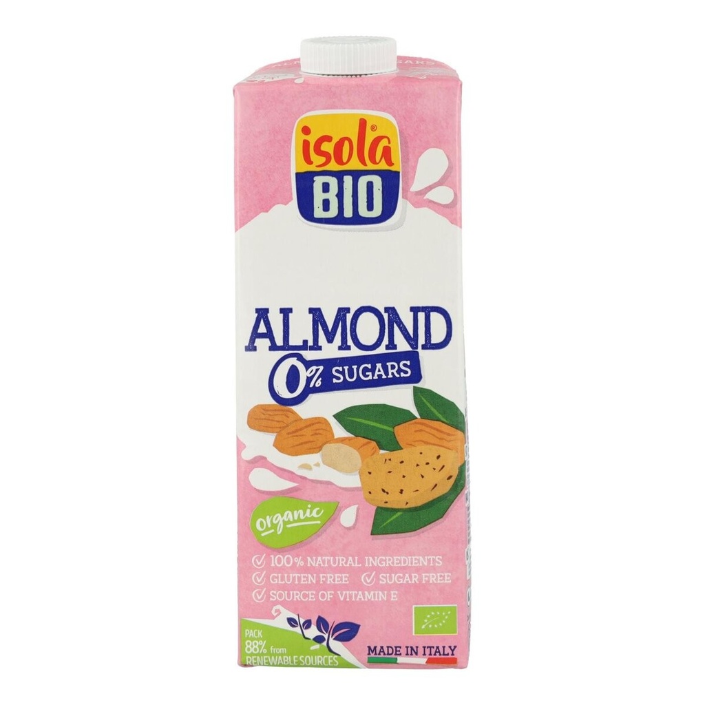 BEBIDA ALMENDRAS SIN AZÚCAR 1L ISOLA BIO