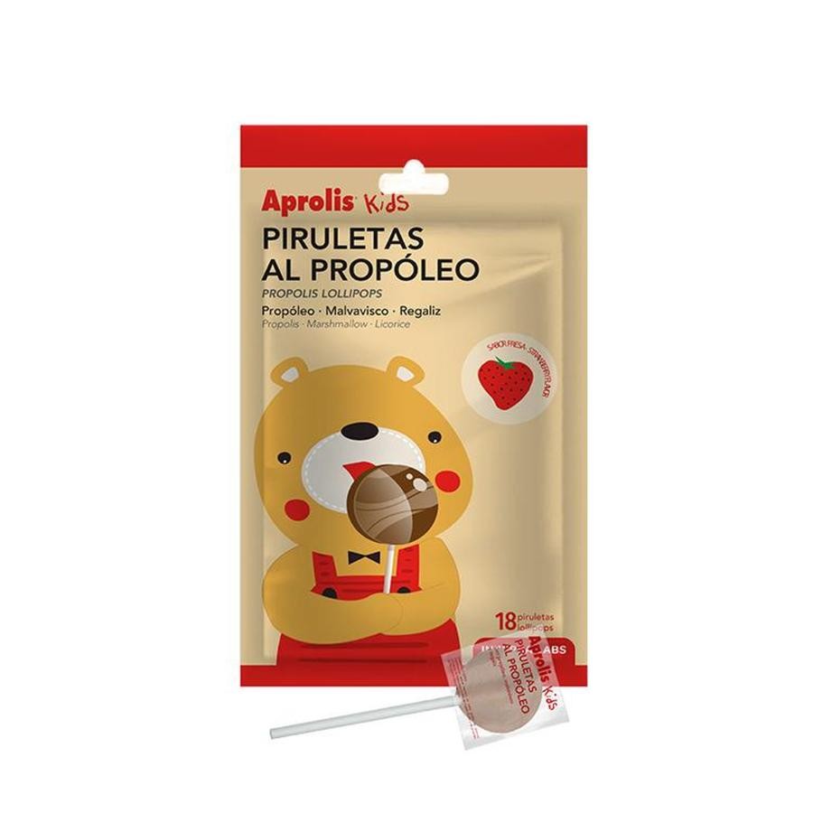 PIRULETAS AL PROPÓLEO 18UD 100G APROLIS KIDS