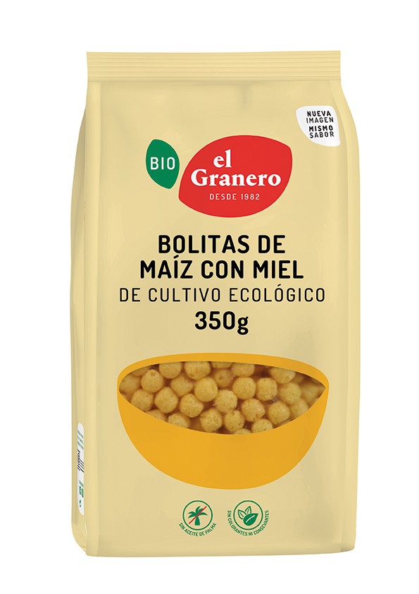BOLITAS DE MAÍZ CON MIEL 350G ELGRANERO