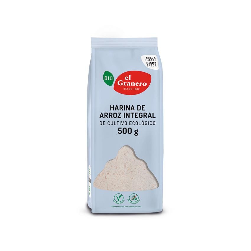 HARINA ARROZ INTEGRAL 500G EL GRANERO