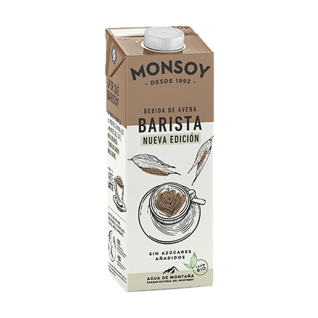 BEBIDA DE AVENA BARISTA 1L MONSOY