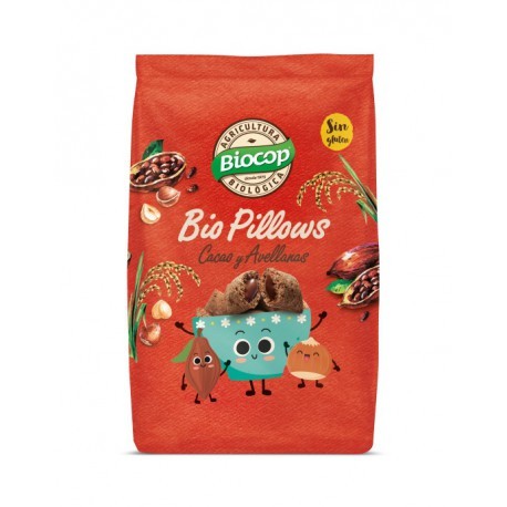 BIOPILLOWS CHOCOLATE AVELLANA 300G BIOCOP
