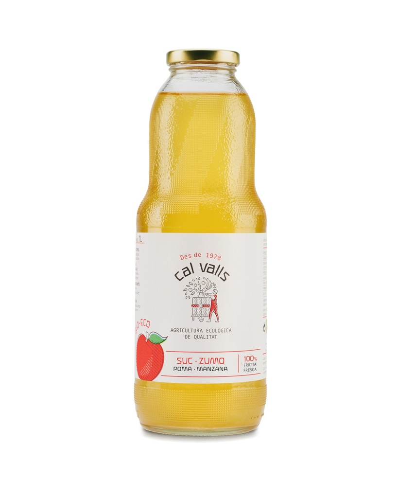 ZUMO MANZANA SIN FILTRAR 1L CAL VALLS