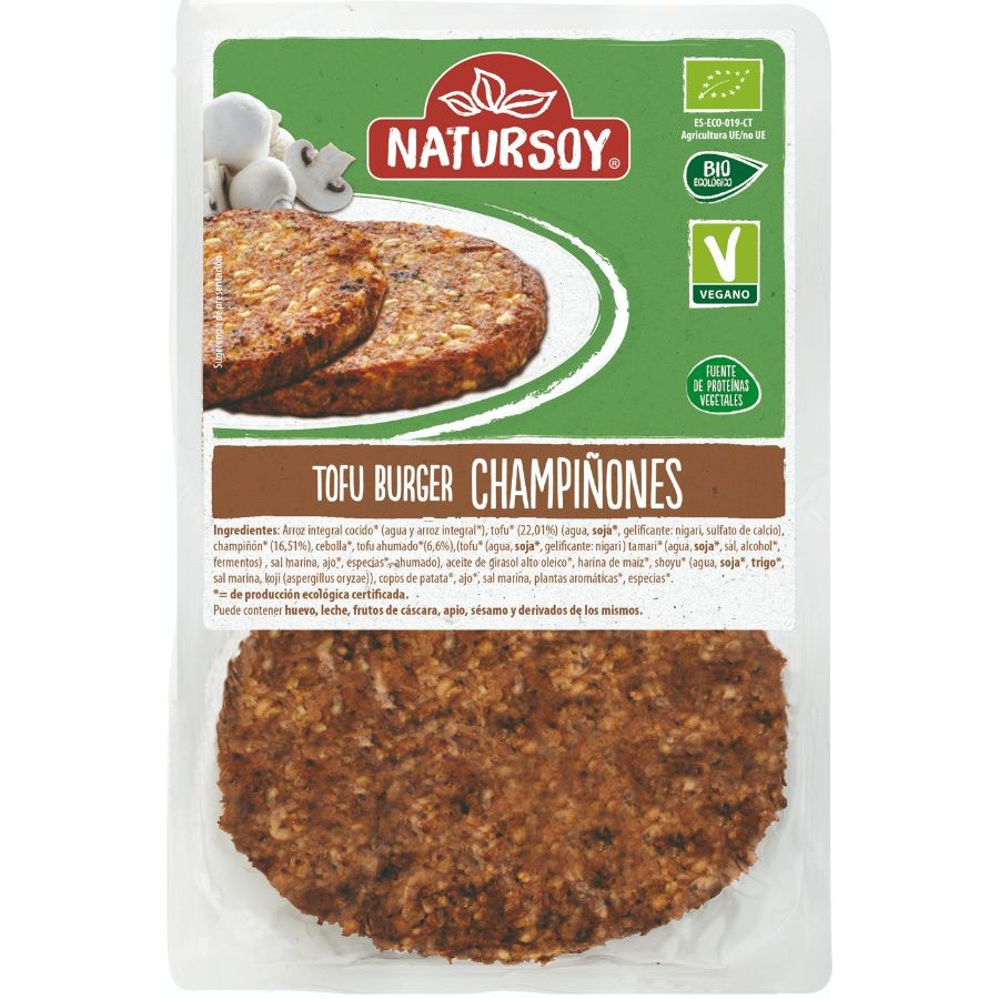BURGER TOFU CHAMPIÑON 140G NATURSOY