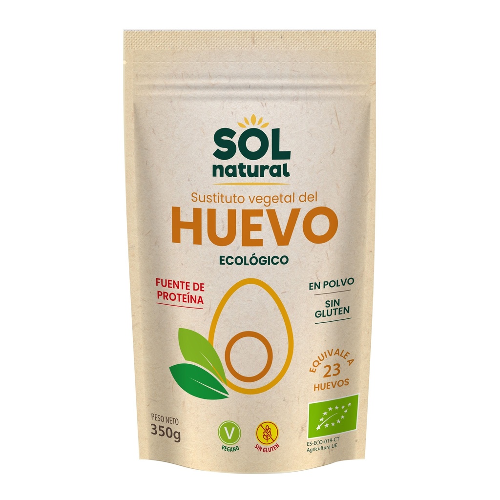 SUSTITUTO VEGETAL DEL HUEVO EN POLVO 350G BIO SOL NATURAL
