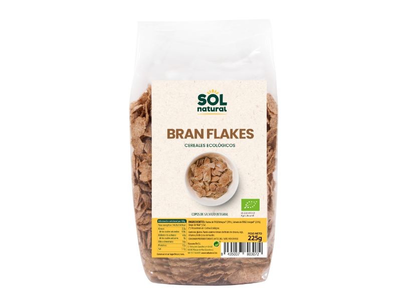 BRAN FLAKES SALVADO 225G SOL NATURAL
