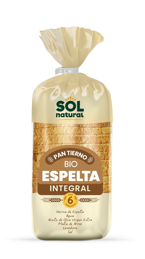 PAN TIERNO ESPELTA INTEGRAL 400G SOL NATURAL