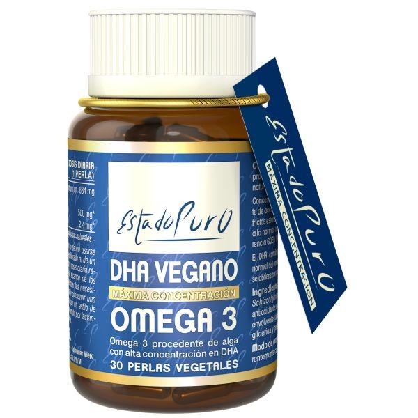 DHA VEGANO OMEGA 3 500 MG 30 PERLAS ESTADO PURO