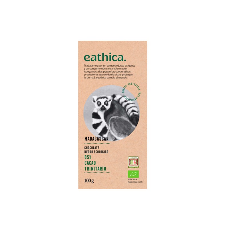 CHOCOLATE MADAGASCAR 85% 100G EATHICA