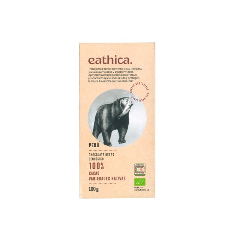 CHOCOLATE PERÚ 100% 100G EATHICA