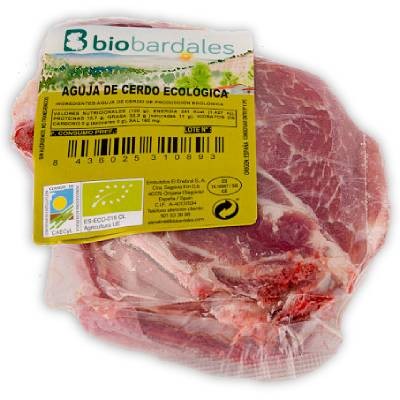 CHULETAS DE AGUJA DE CERDO 500G BIOBARDALES