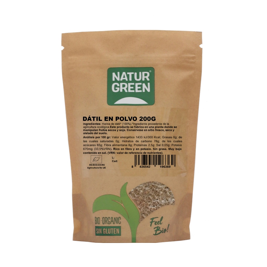 DATIL EN POLVO 200G NATURGREEN