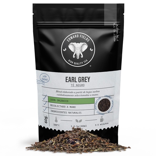 [28181] TE NEGRO EARL GREY ECOLOGICO A GRANEL 60G EDWARD FIELDS