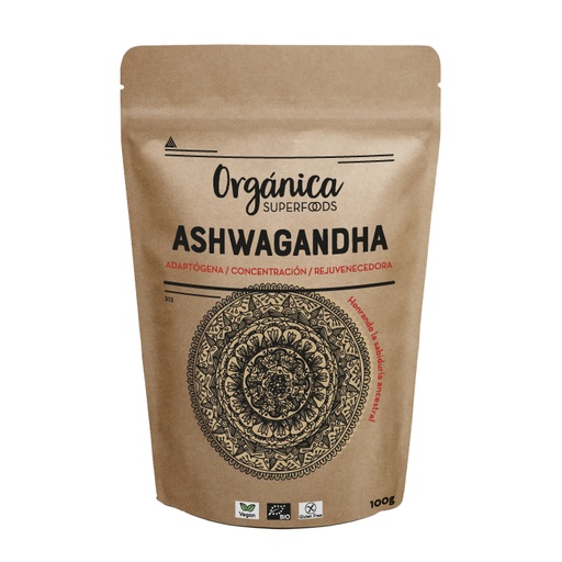[28837] ASHWAGANDA 100G BIO ORGANICA SUPERFOODS