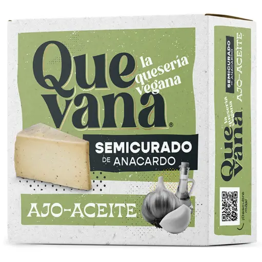 [23987] QUESO VEGANO AJO Y ACEITE 160G QUEVANA