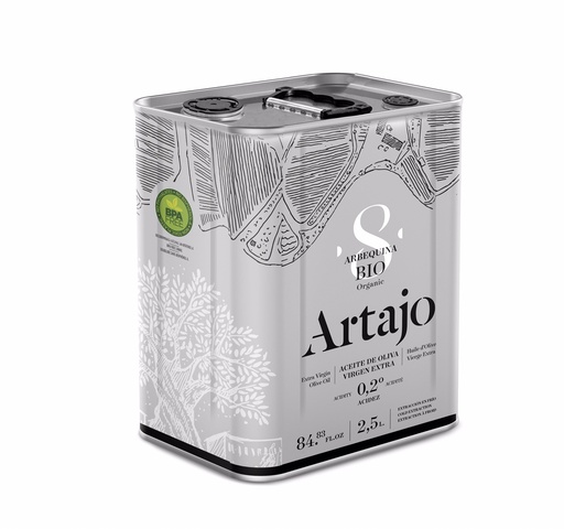 [21298] ACEITE OLIVA V.E. ARBEQUINA ARTAJO 8 LATA 2,5L ARTAJO