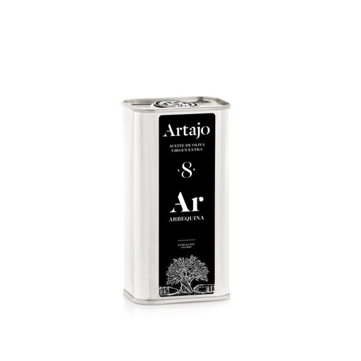 [20079] ACEITE OLIVA V.E. ARBEQUINA ARTAJO 8 LATA 250ML ARTAJO
