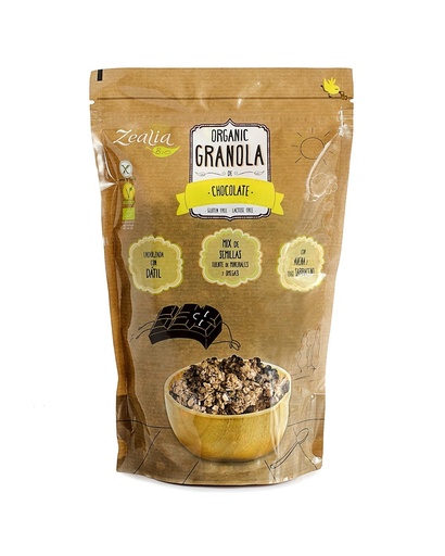 [22617] GRANOLA CHOCOLATE BIO S/G 300G 300G ZEALIA