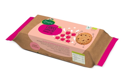 [10530] COOKIES CON ARANDANOS Y COCO BIO S/G 130G ZEALIA