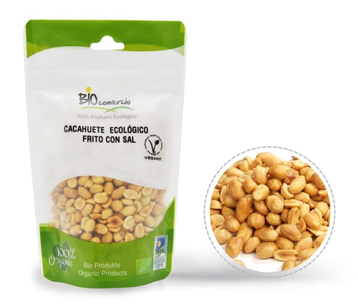 [27585] CACAHUETE FRITO CON SAL 100G BIOCOMERCIO