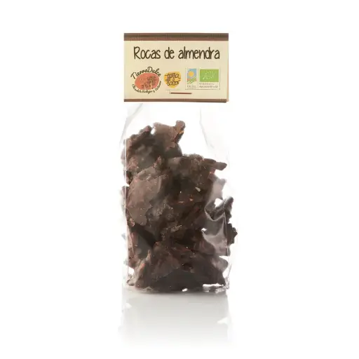 [28554] ROCAS DE CHOCOLATE NEGRO Y ALMENDRAS 125G TIERRA DULCE