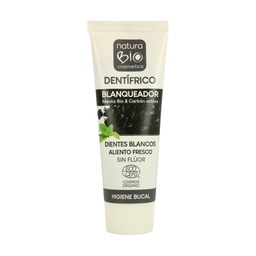 DENTÍFRICO BLANQUEADOR MENTA&CARBÓN 75ML NATURABIO