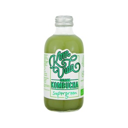 KOMBUCHA SUPERGREEN DETOX KIWI PEPINO Y ESPIRULINA 250ML KOMVIDA