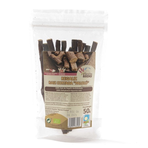 [24289] REGALIZ RAÍZ CORTADA 50G EL ORO DE LOS ANDES