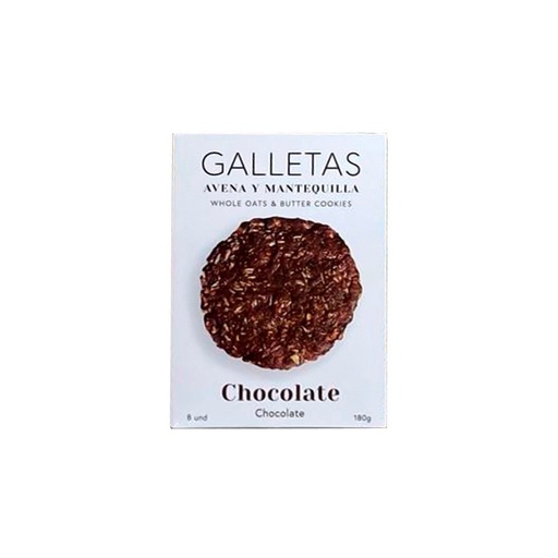 [24071] GALLETAS AVENA CHOCOLATE 8UD 180G - SIERRA ECO FOODS