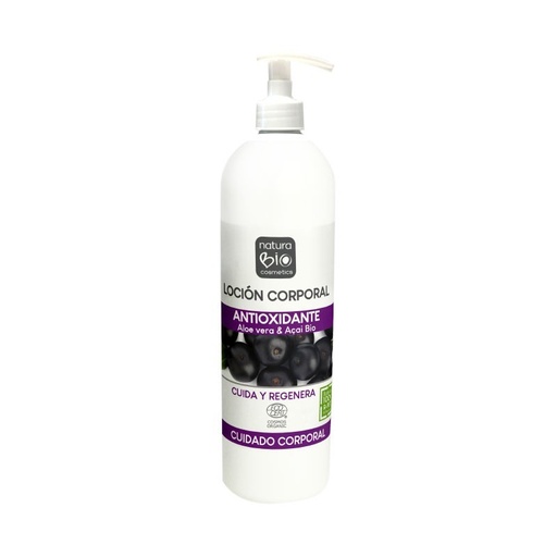 [24172] LOCIÓN CORPORAL ANTIOX ALOE& AÇAI BIO 500ML NATURABIO