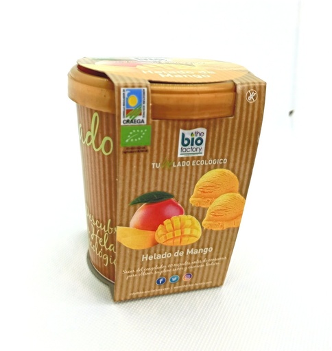[12657] HELADO VEGANO MANGO 480ML THE BIO FACTORY