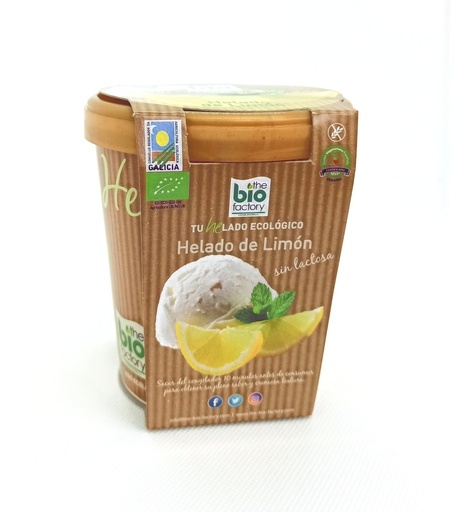 [12659] HELADO VEGANO SORBETE LIMON 500ML THE BIO FACTORY