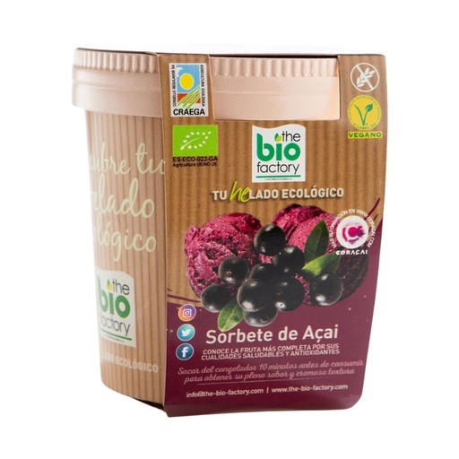 [19905] HELADO VEGANO AÇAÍ 480ML THE BIO FACTORY
