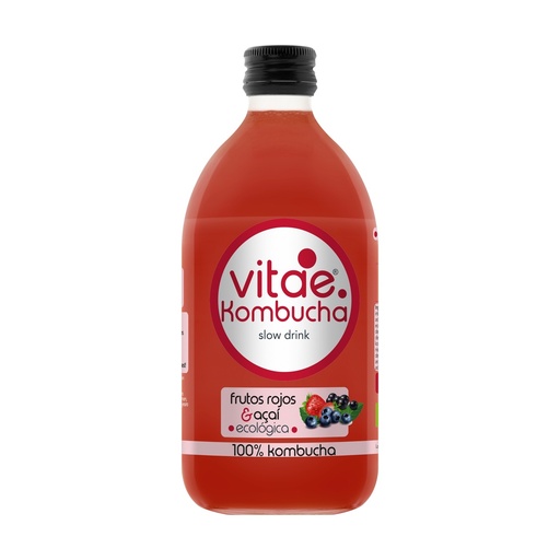 [29297] KOMBUCHA FRUTOS ROJOS Y AÇAÍ 500ML VITAE KOMBUCHA