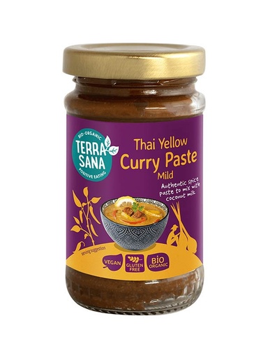 [30032] PASTA DE CURRY AMARILLO TAILANDES 120G TERRASANA