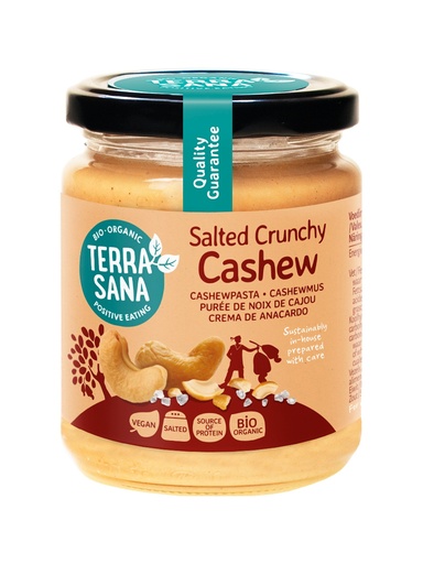 [30041] CREMA DE ANACARDOS CRUJIENTE Y SAL DEL HIMALAYA 250G TERRASANA
