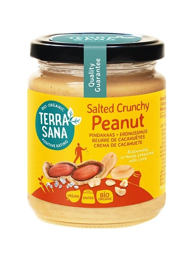 [30039] CREMA DE CACAHUETE CRUJIENTE Y SAL DEL HIMALAYA 250G TERRASANA