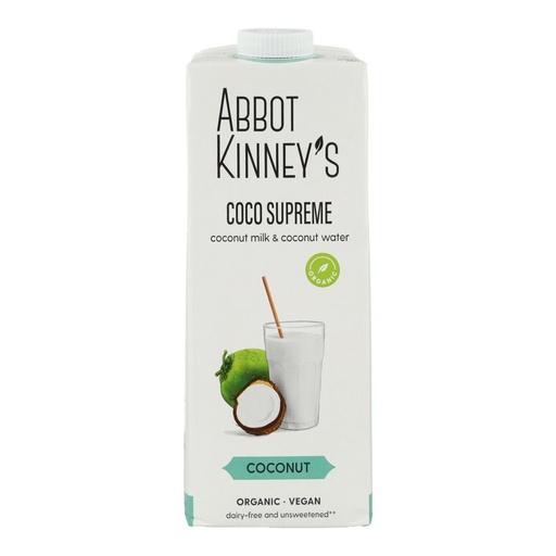 [23993] BEBIDA VEGETAL COCO SUPREME BIO 1L ABBOT KINNEYS