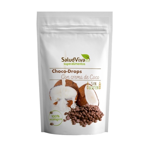 [30020] CHOCODROPS CON CREMA DE COCO 125G SALUD VIVA