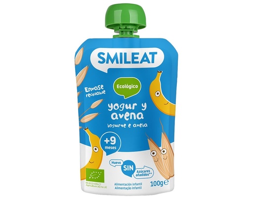 [23529] POUCH YOGUR Y AVENA 100G SMILEAT