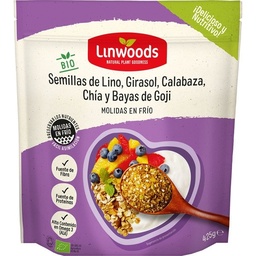 SEMILLAS LINO-GIR-CAL-CHÍA-GOJI 425G BIO LINWOODS