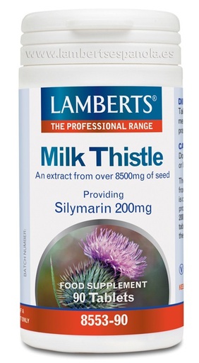 [17587] CARDO MARIANO 200MG 90TAB LAMBERTS