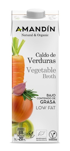 [7478] CALDO VERDURAS 1L AMANDIN
