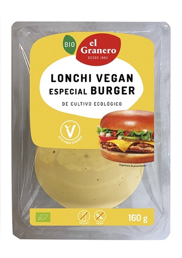 [24345] QUESO VEGANO EN LONCHAS CHEDDAR 160G EL GRANERO
