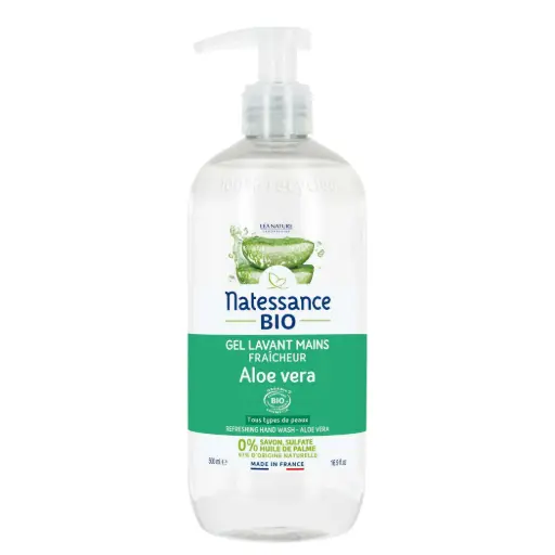 [29894] GEL LIMPIADOR MANOS ALOE VERA 500 ML NATESSANCE